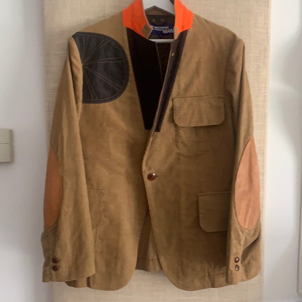 Junya watanabe hunting patch and seam detail